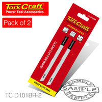U-SHANK JIGSAW BLADE 10TPI WOOD 2.5MM REVERSE TOOTH 2PC - Power Tool Traders