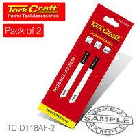U-SHANK JIGSAW BLADE 21TPI METAL 1.2MM 2PC - Power Tool Traders