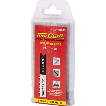 U-SHANK JIGSAW BLADE 12TPI METAL 2MM 25PCE - Power Tool Traders