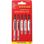 U-SHANK JIGSAW BLADES 5 PIECE ASSORTED - Power Tool Traders