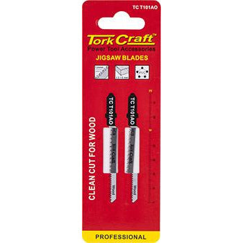 T-SHANK JIGSAW BLADE FOR WOOD 1.3MM 20TPI 75MM 2PC - Power Tool Traders