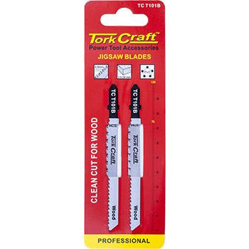 T-SHANK JIGSAW BLADE FOR WOOD 2.5MM 10TPI 100MM 2PC - Power Tool Traders
