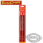 T-SHANK SABRE SAW BLADE SOFTWOOD/CHIP/PLY/FIRBRE 4.0MM 6TPI 250MM 2PC - Power Tool Traders