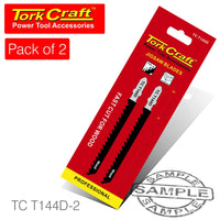 T-SHANK JIGSAW BLADE FAST CUT FOR WOOD 4MM 6TPI 2PC - Power Tool Traders