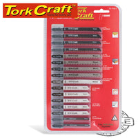 T-SHANK JIGSAW BLADES 16PC SET ASSORTED METAL & WOOD CUTTING - Power Tool Traders