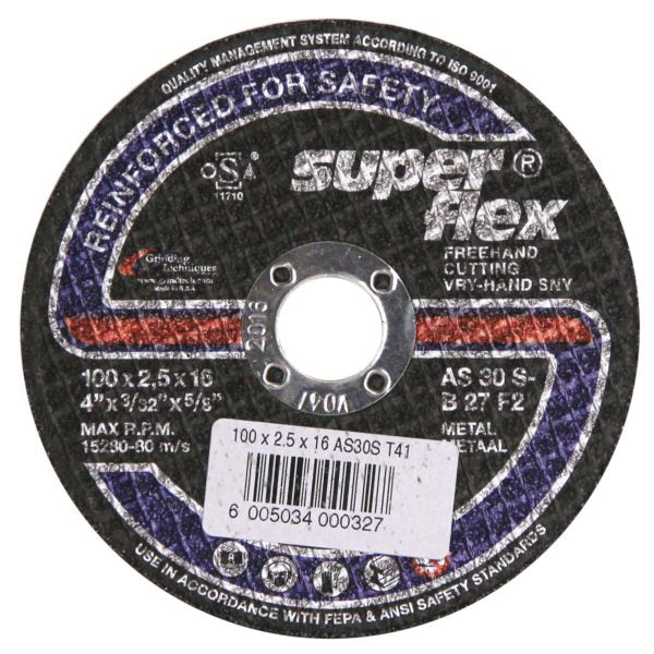 DISC CUTTING STEEL 100MM S/FLE - Power Tool Traders