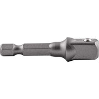 SOCKET ADAPTOR 3/8'M SQ X 50MM 1/4'M HEX SHANK CARDED - Power Tool Traders