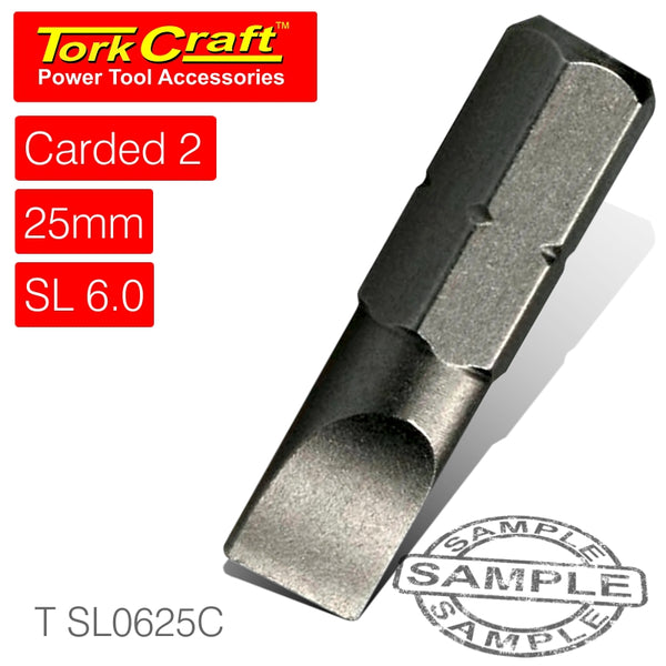 S/D INSERT BIT 6MMx25MM 2/CARD - Power Tool Traders