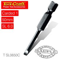 S/D POWER BIT 6MMx50MM SLOTTED 1/CD - Power Tool Traders