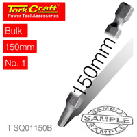 SQUARE RECESS PWR BIT NO.1X150MM BULK - Power Tool Traders