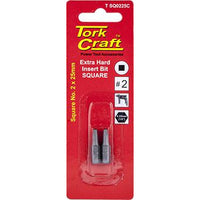 SQUARE RECESS INS. BIT NO.2X25MM 2/CARD - Power Tool Traders