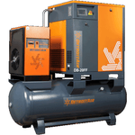 G2DB-2016FF Premium Detroit Air Screw Compressor 20Hp / 15Kw 47Cfm 16Bar On 500L Pressure Vessel Including Dryer